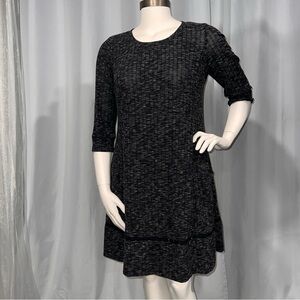 Elegant Black Knit Dress